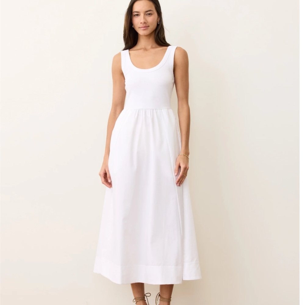 Marine Layer Lexi Rib Poplin Midi Dress - Picture 3 of 3